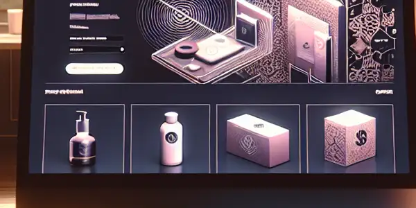 A sophisticated online adult shopping platform with a sleek interface, featuring high-quality products in a cozy, inviting atmosphere.